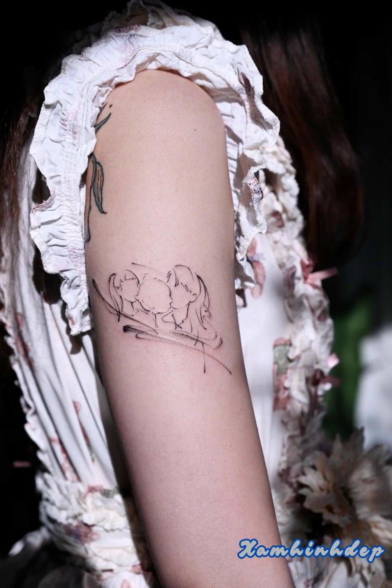 hình xăm gia đình nổi bật.