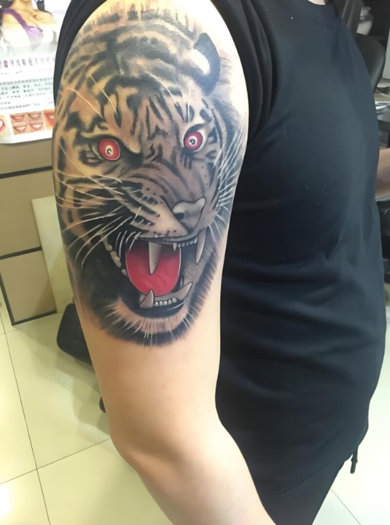hình xăm hổ đẹp cho nam