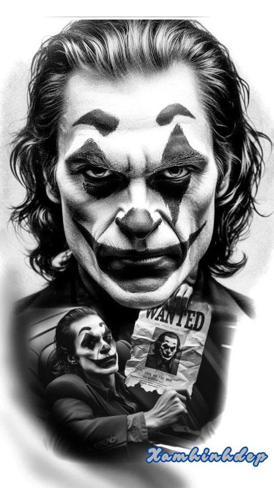 hình xăm joker đẹp thu hút.