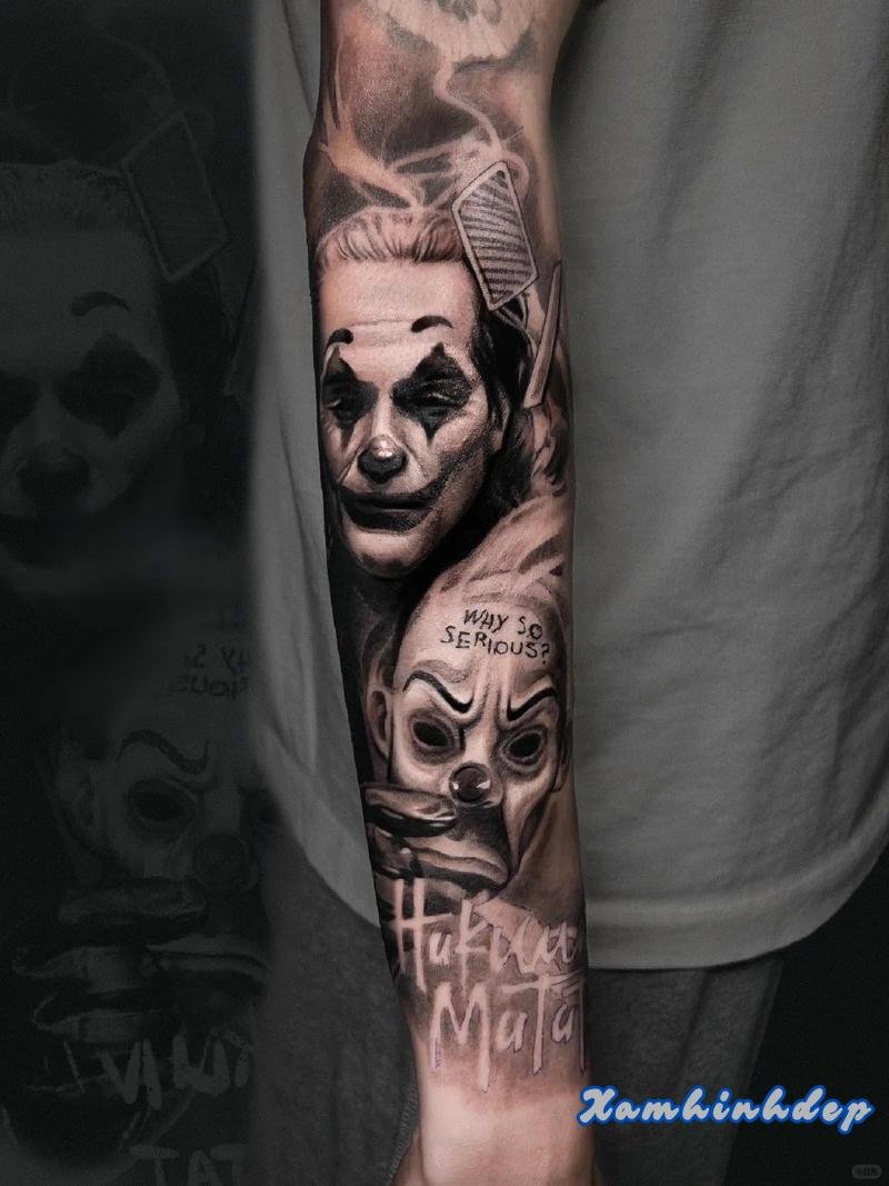 hình xăm joker sắc nét đẹp.