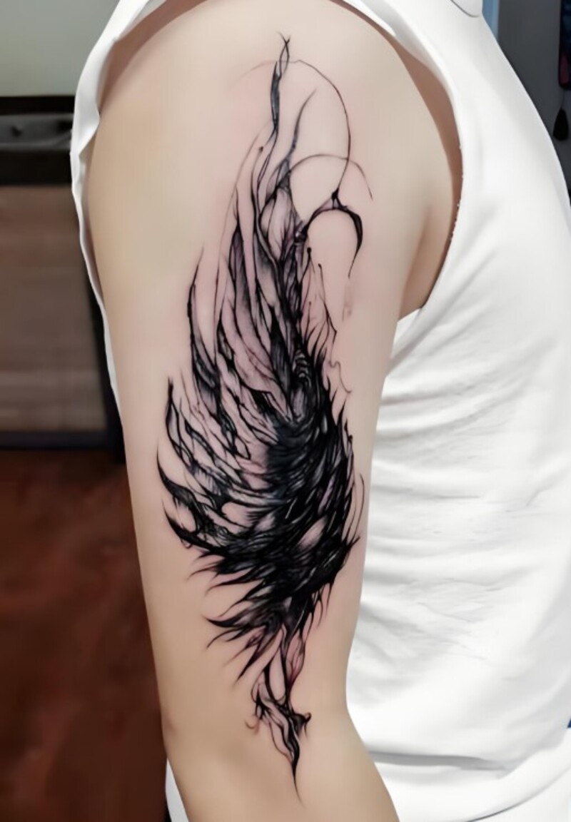 hình xăm long vũ cho nam