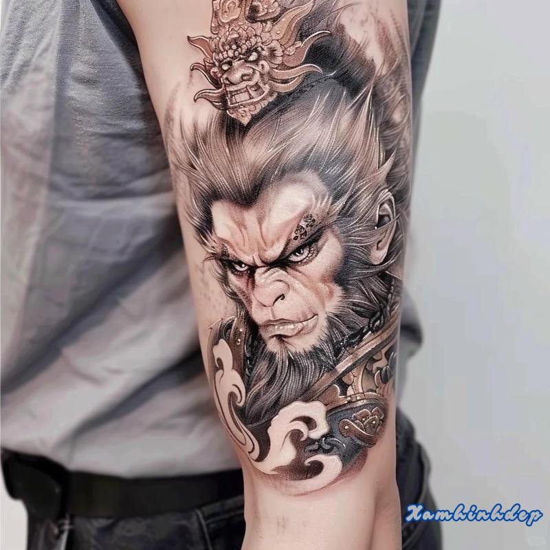 hình xăm ngộ không mạnh mẽ.