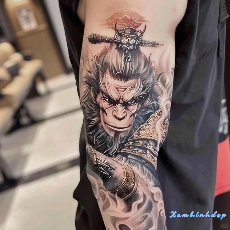 hình xăm ngộ không nghệ thuật.