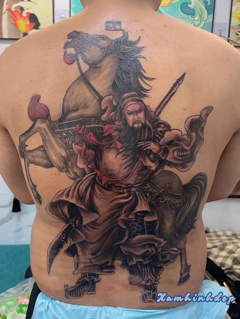 hình xăm quan công ấn tượng.