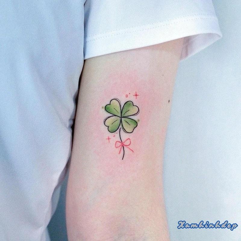 mẫu hình xăm may mắn.