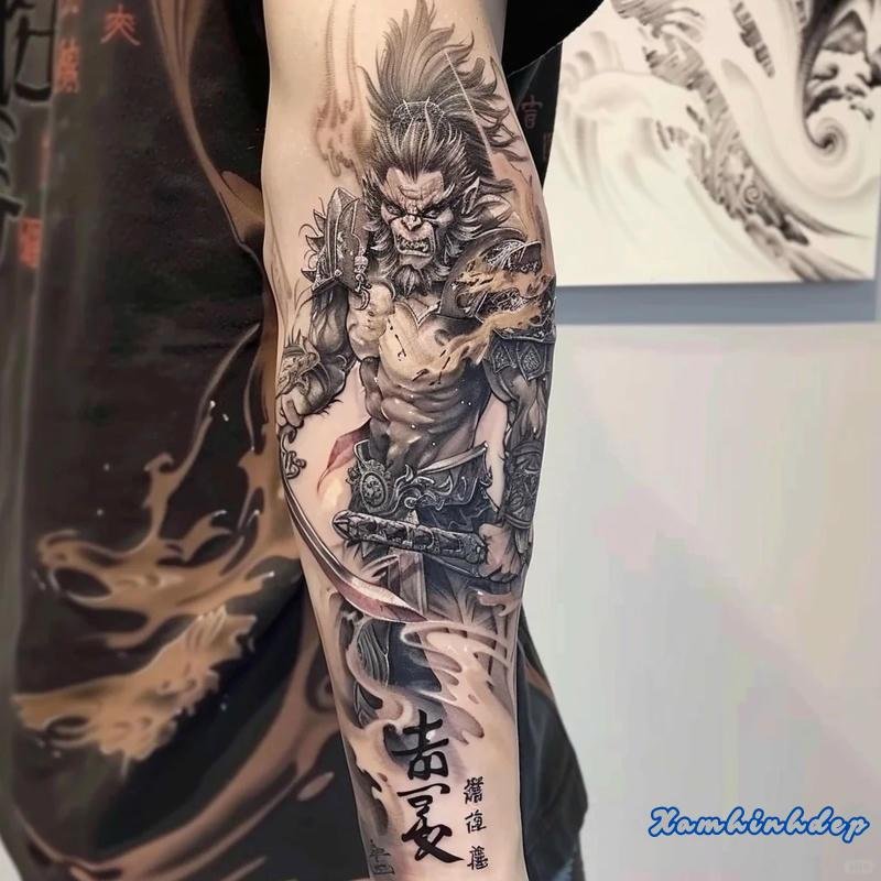 mẫu hình xăm ngộ không.