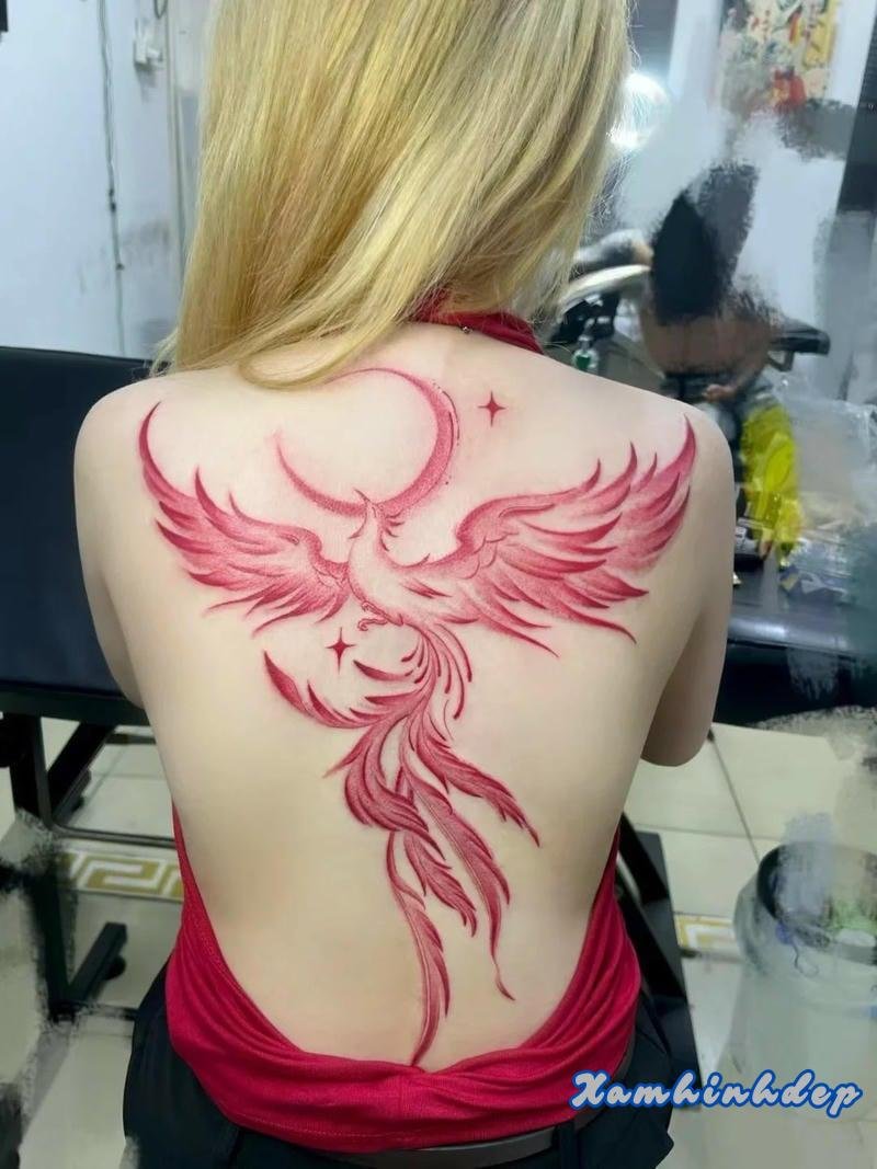 mẫu hình xăm phượng hoàng.