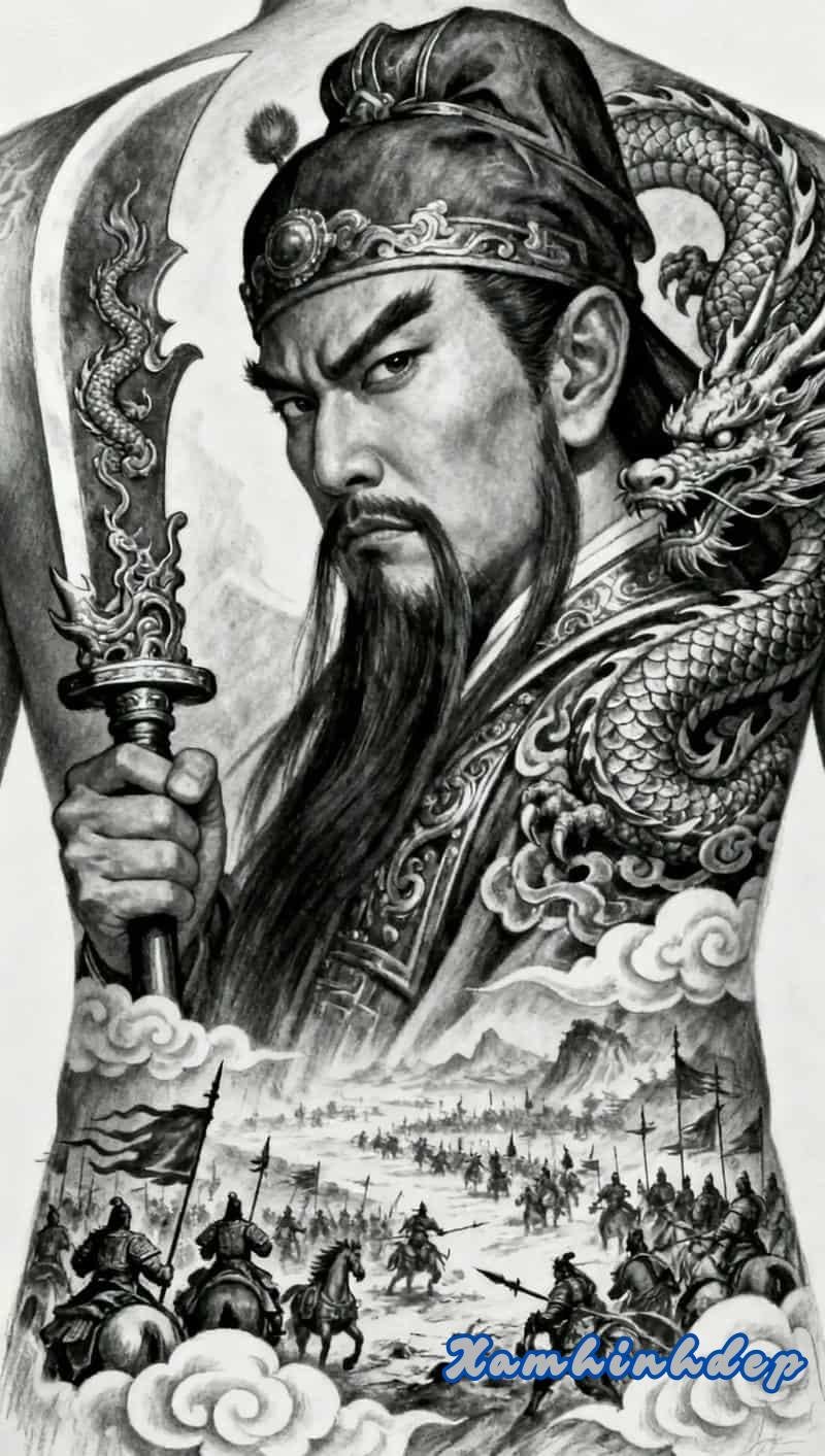 mẫu hình xăm quan công.