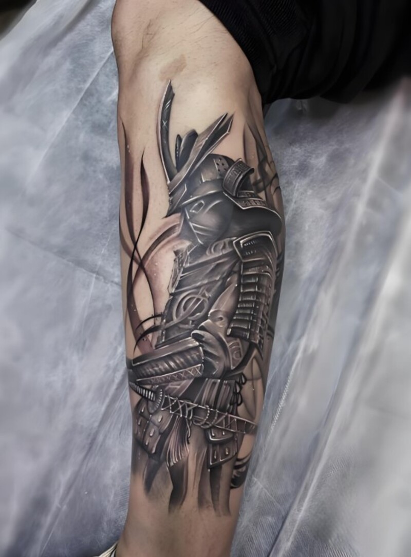 mẫu hình xăm samurai cho nam
