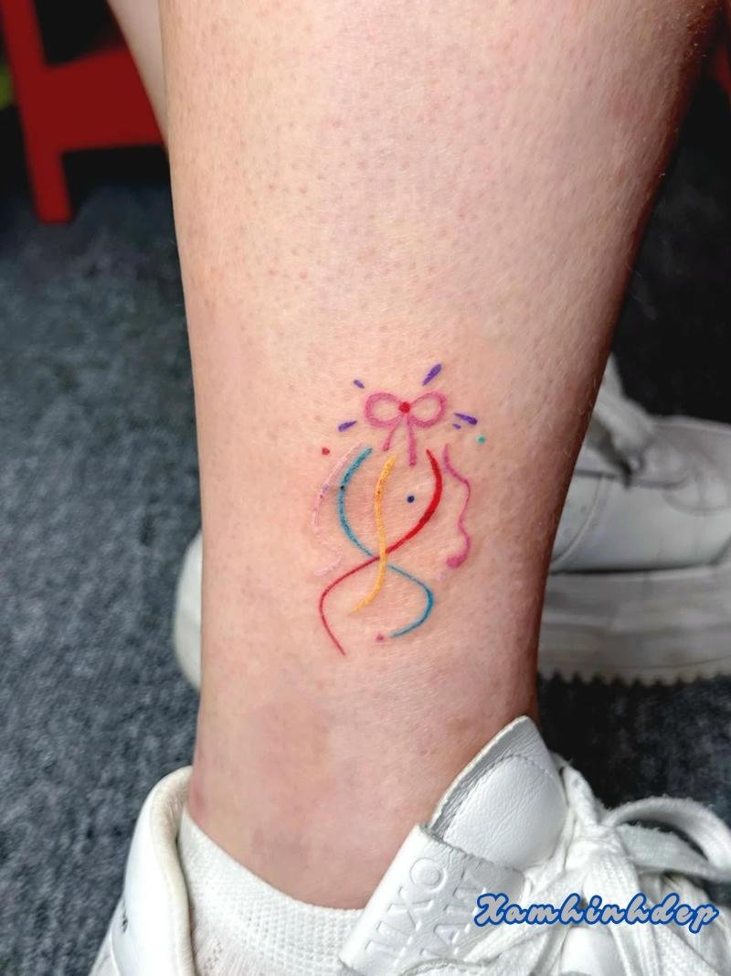 tattoo cute cho nữ mang vẻ đẹp trẻ trung.