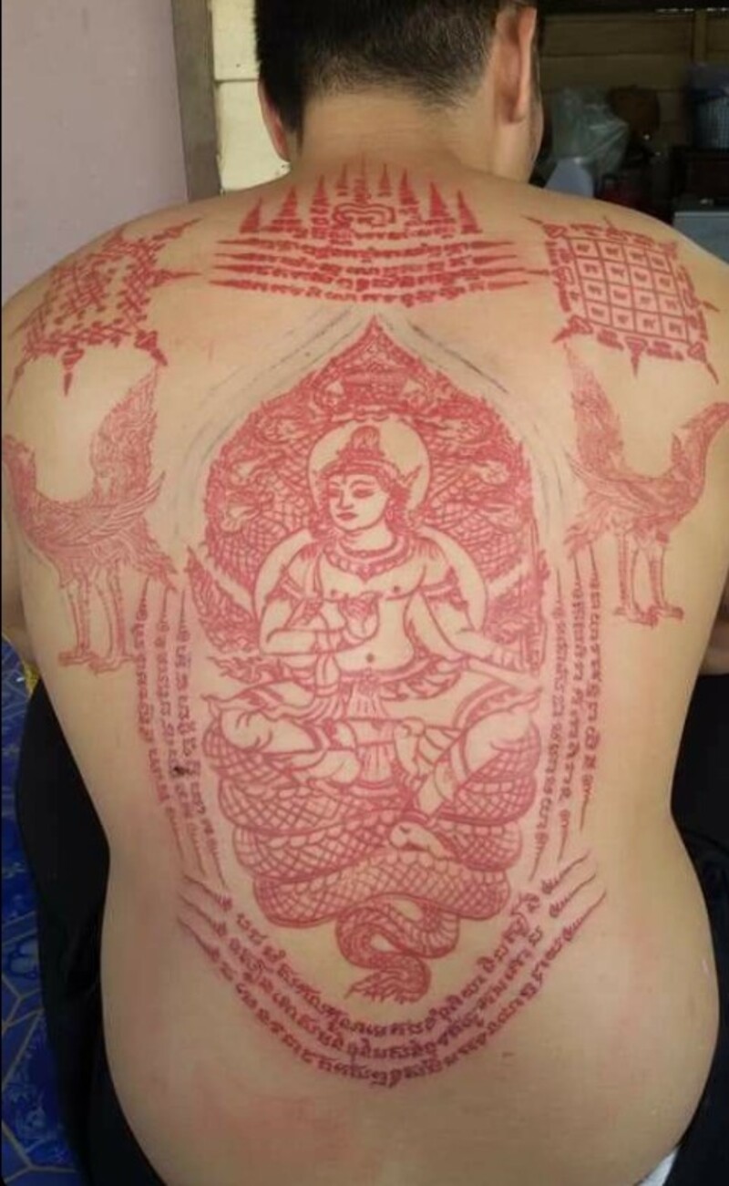 tattoo khmer full lưng cho nam