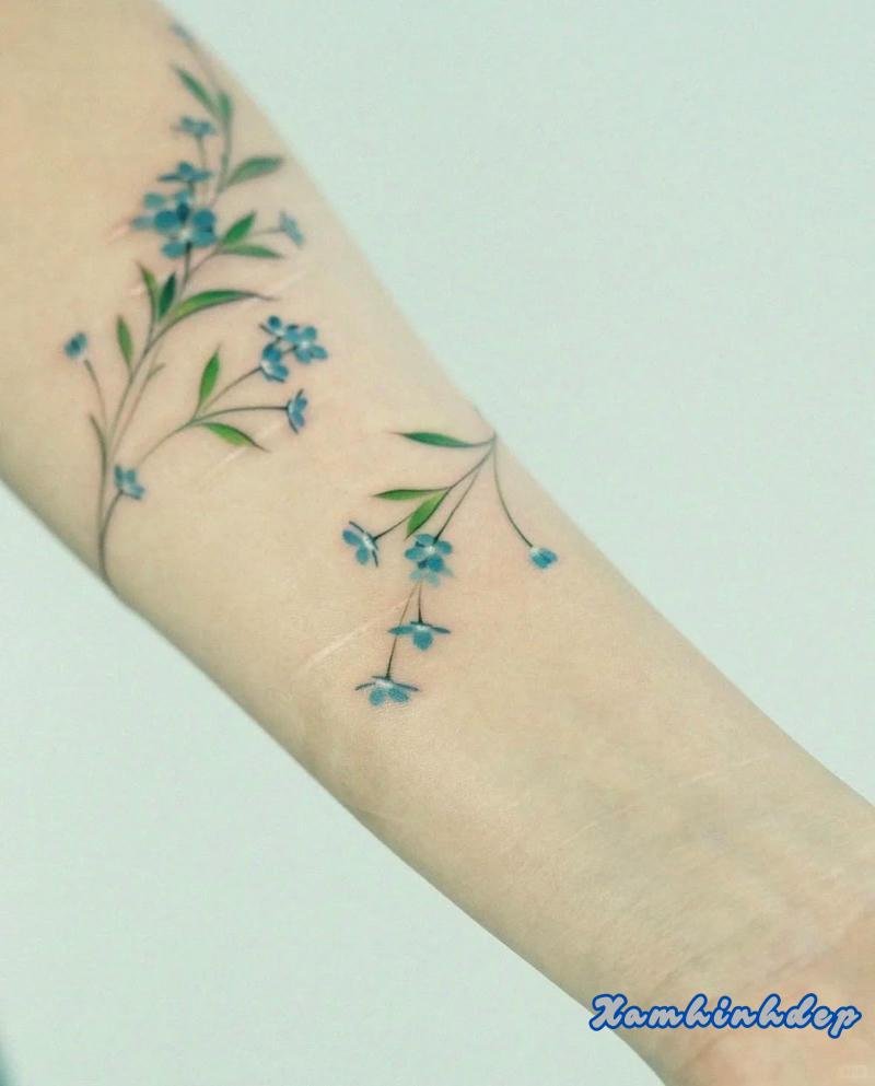 tattoo vòng tay nữ kiểu dáng tinh xảo.