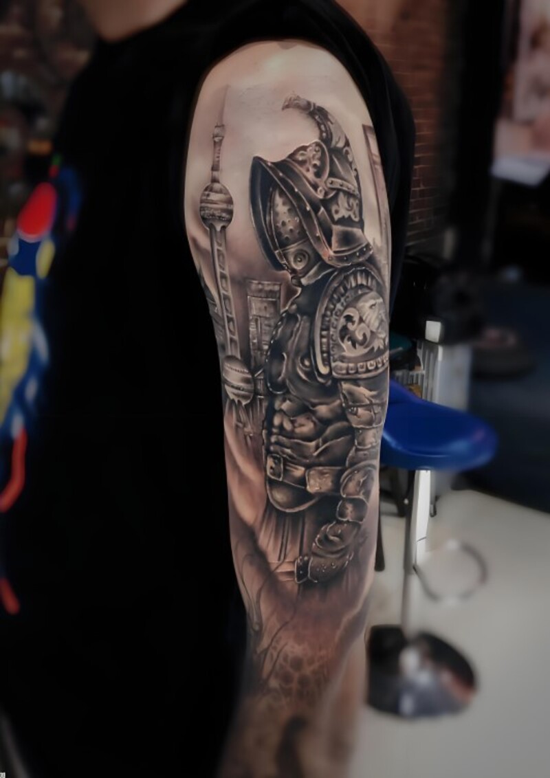 xăm hình samurai cho nam