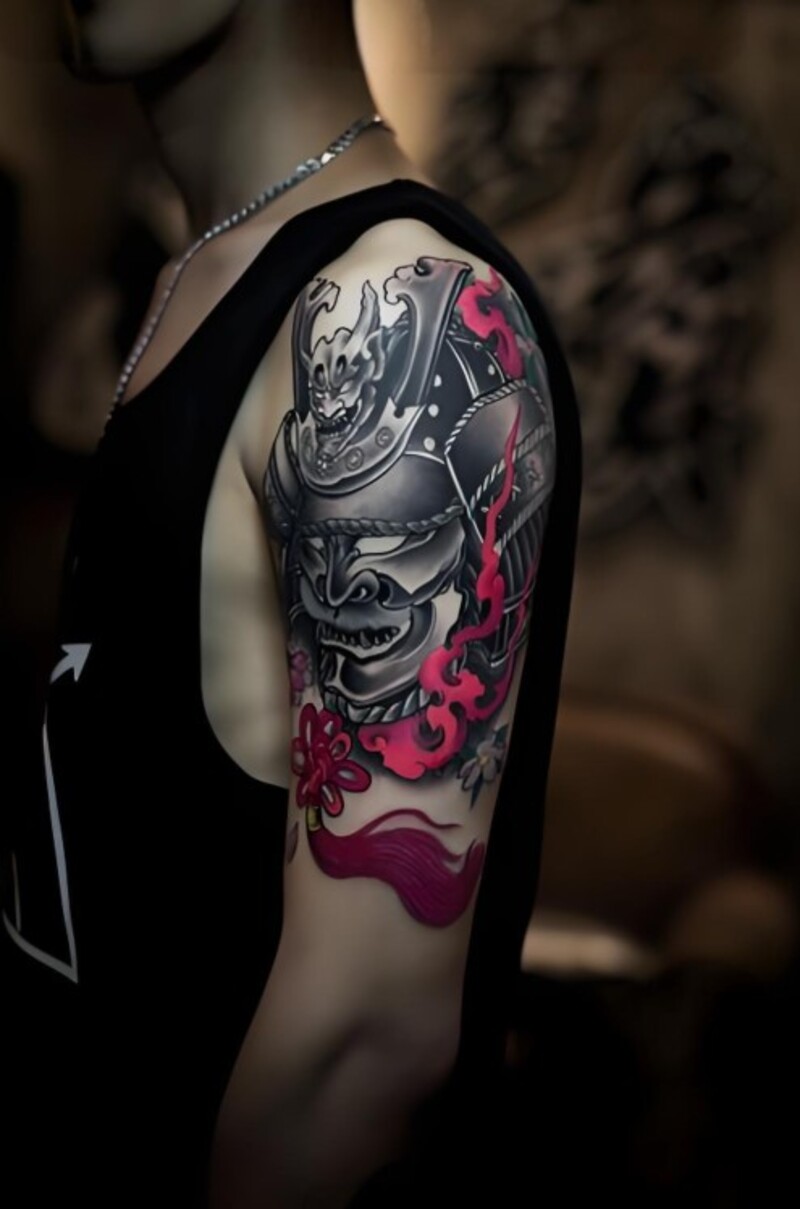 xăm samurai đẹp cho nam