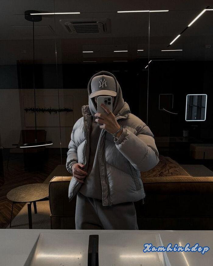 ảnh nam che mặt fashion