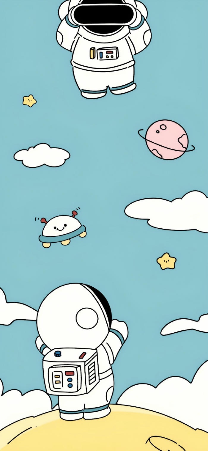 hình nền phi hành gia chibi