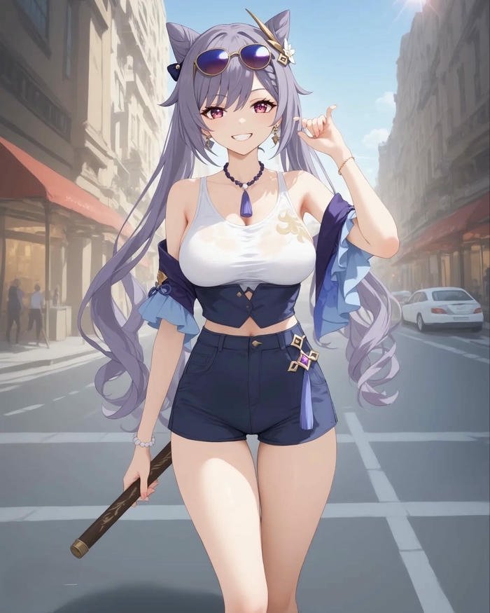 Ảnh Keqing Sexy Đáng Yêu