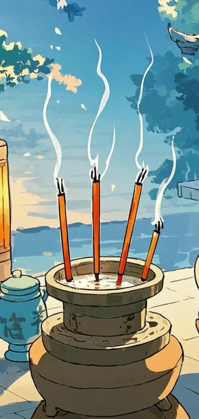 ảnh thắp nhang ANIME