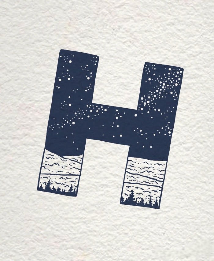 hinh nen chu h lạ