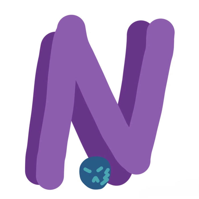 hình nền chữ n màu tím