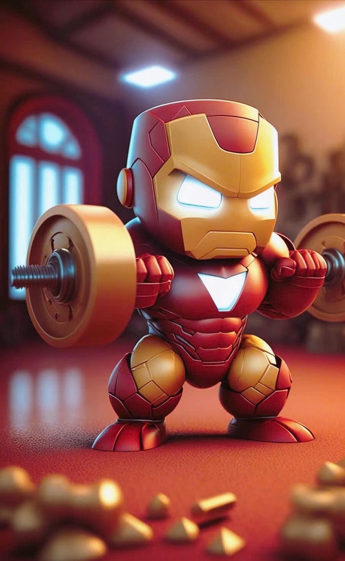 hình nền iron man tập tạ
