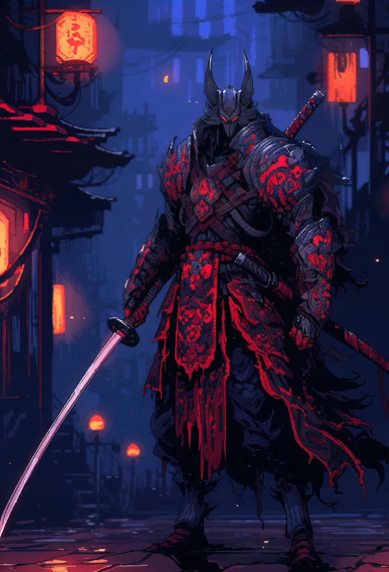 hình nền samurai 4k