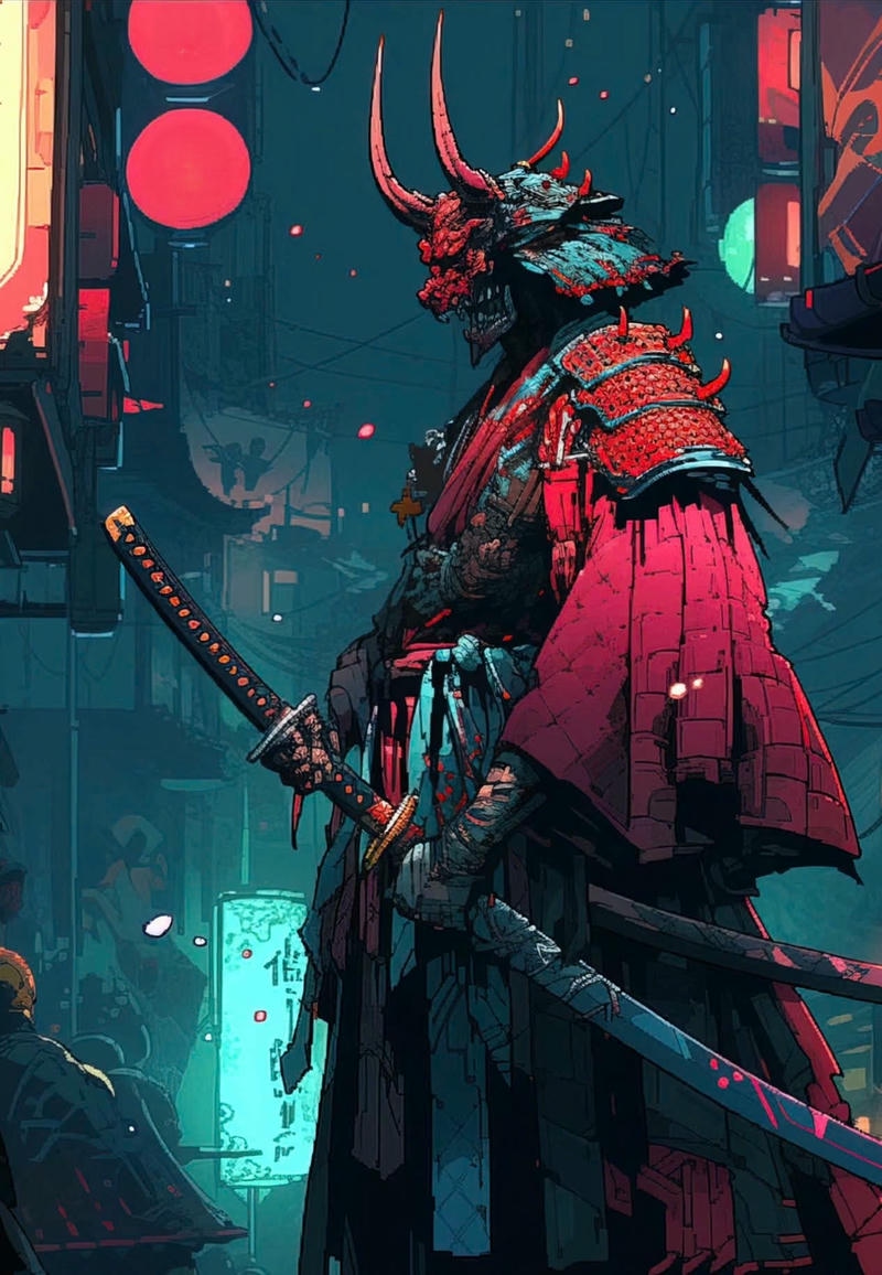 hình nền samurai đáng sợ