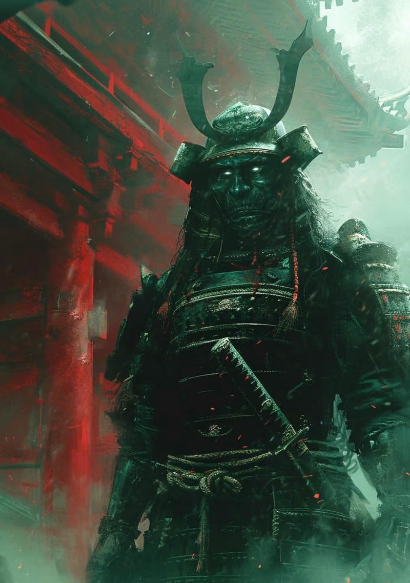 hình nền samurai đội mũ