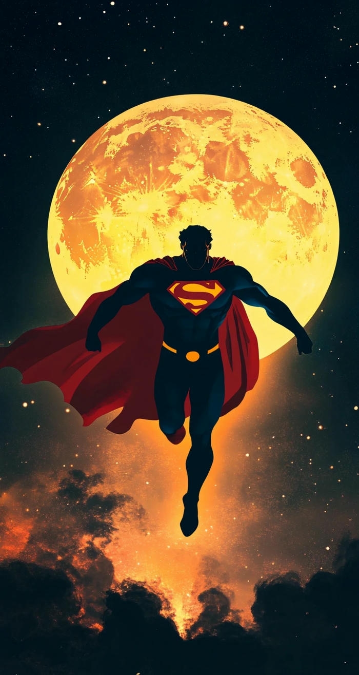 hình nền superman hoạt hình
