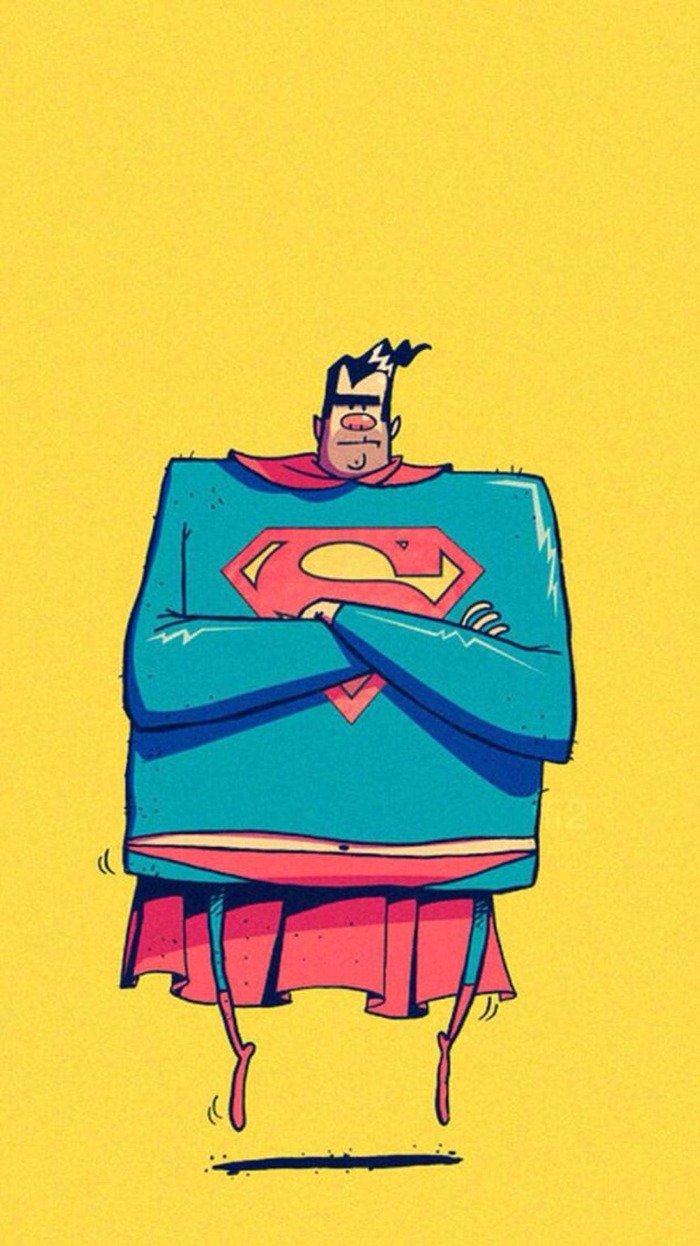 hình nền superman hài hước