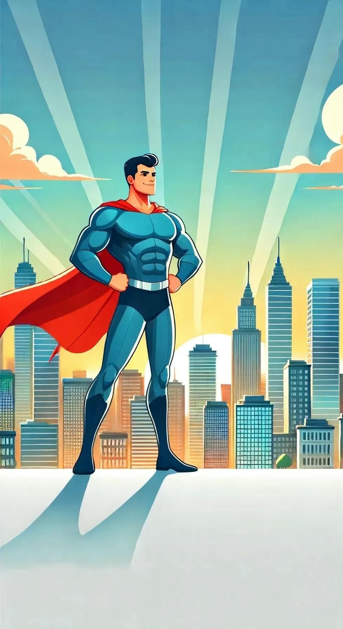 hình nền superman hoạt hình