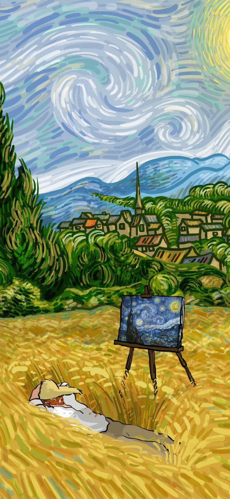 hình nền van gogh 4k