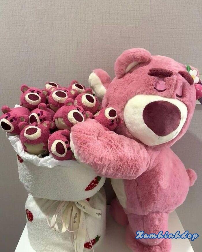 ảnh gấu dâu dễ thương xỉu