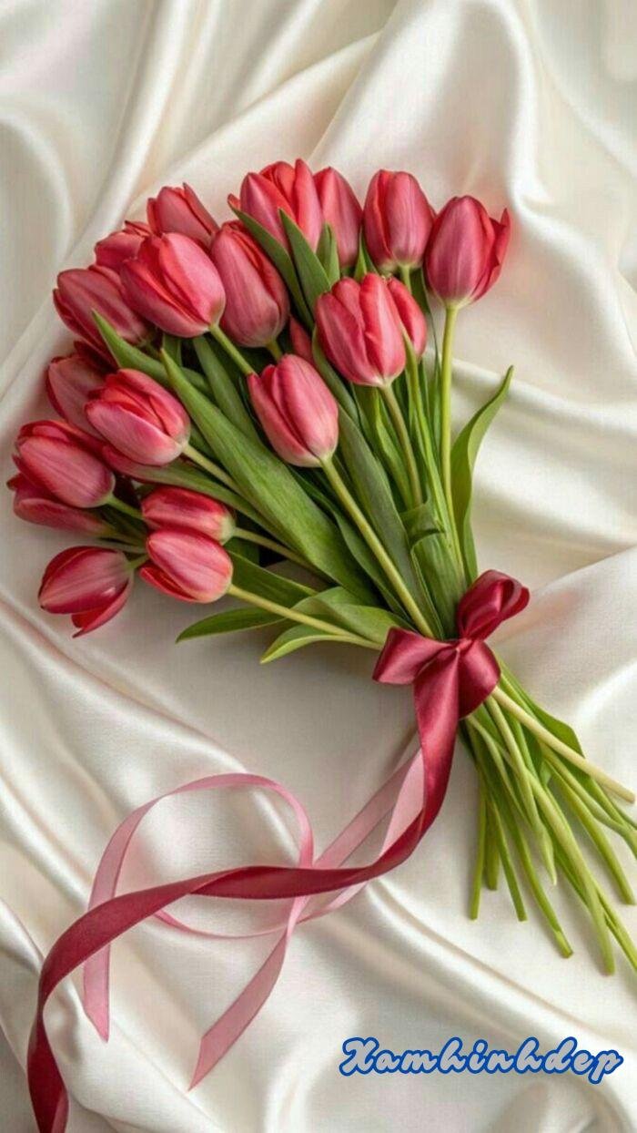 ảnh hoa tulip bó hoa