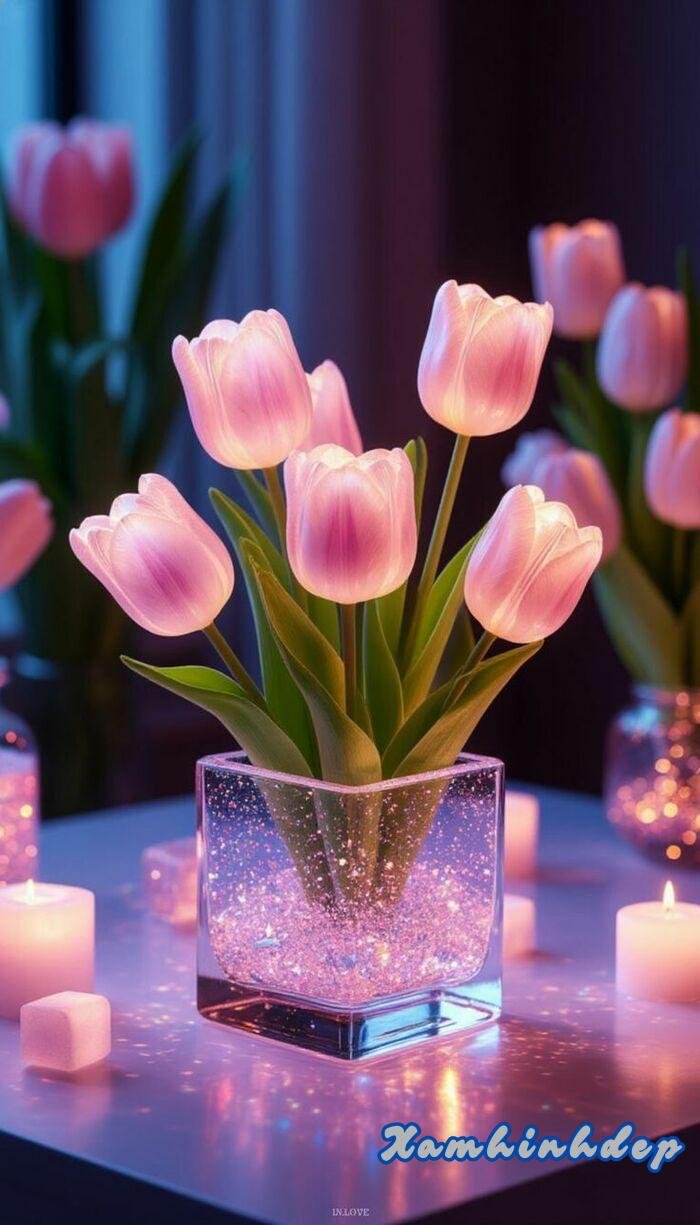 ảnh hoa tulip xinh xỉu
