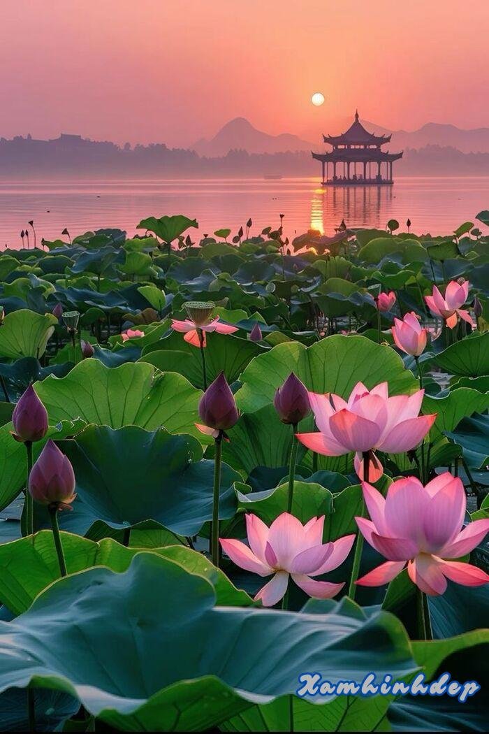 ảnh hoàng hôn thơ