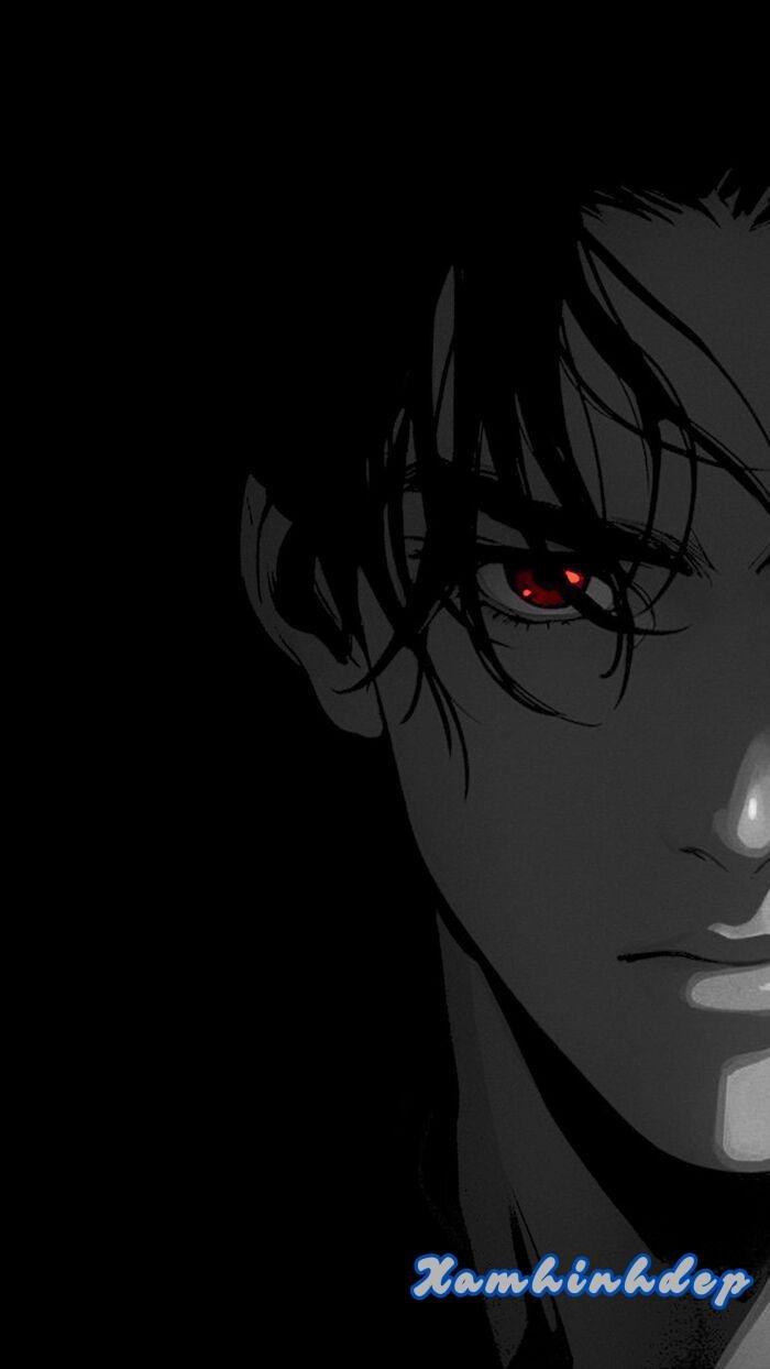 ảnh nền đen ngầu nam anime