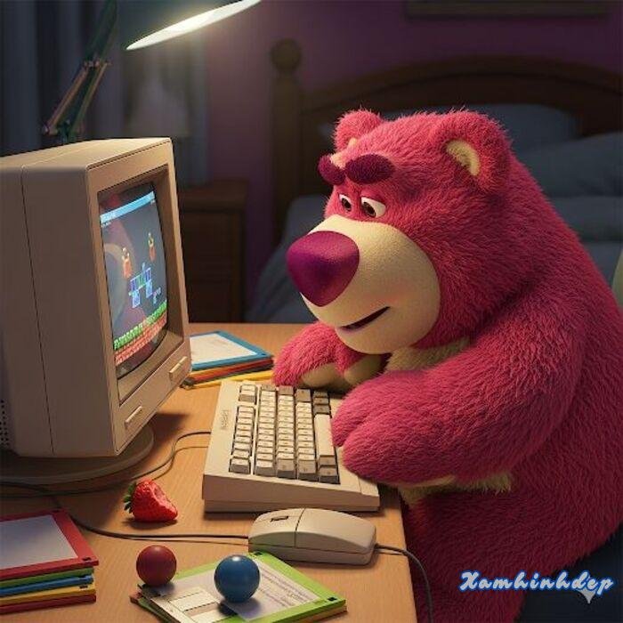 hình ảnh gấu dâu dễ thương hot