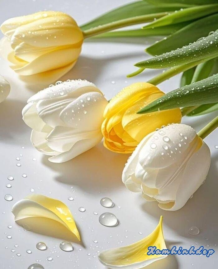 hình ảnh hoa tulip aethetics đơn giản