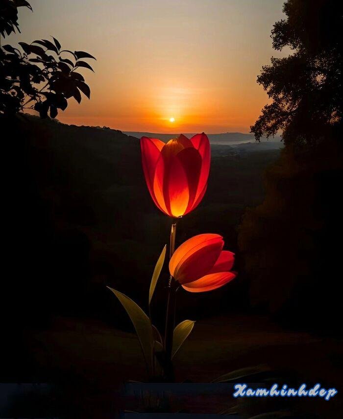 hình ảnh hoa tulip cực xinh aethetics