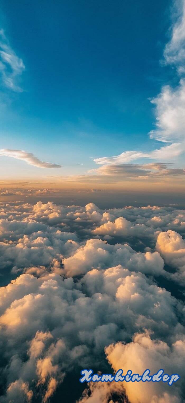 Hình nền bình minh tone cam đẹp