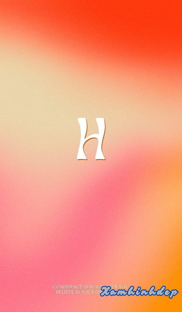 Hình nền chữ H dễ thương