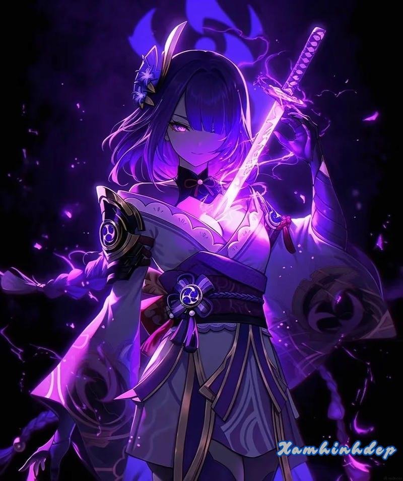 Loạt ảnh raiden shogun đẹp
