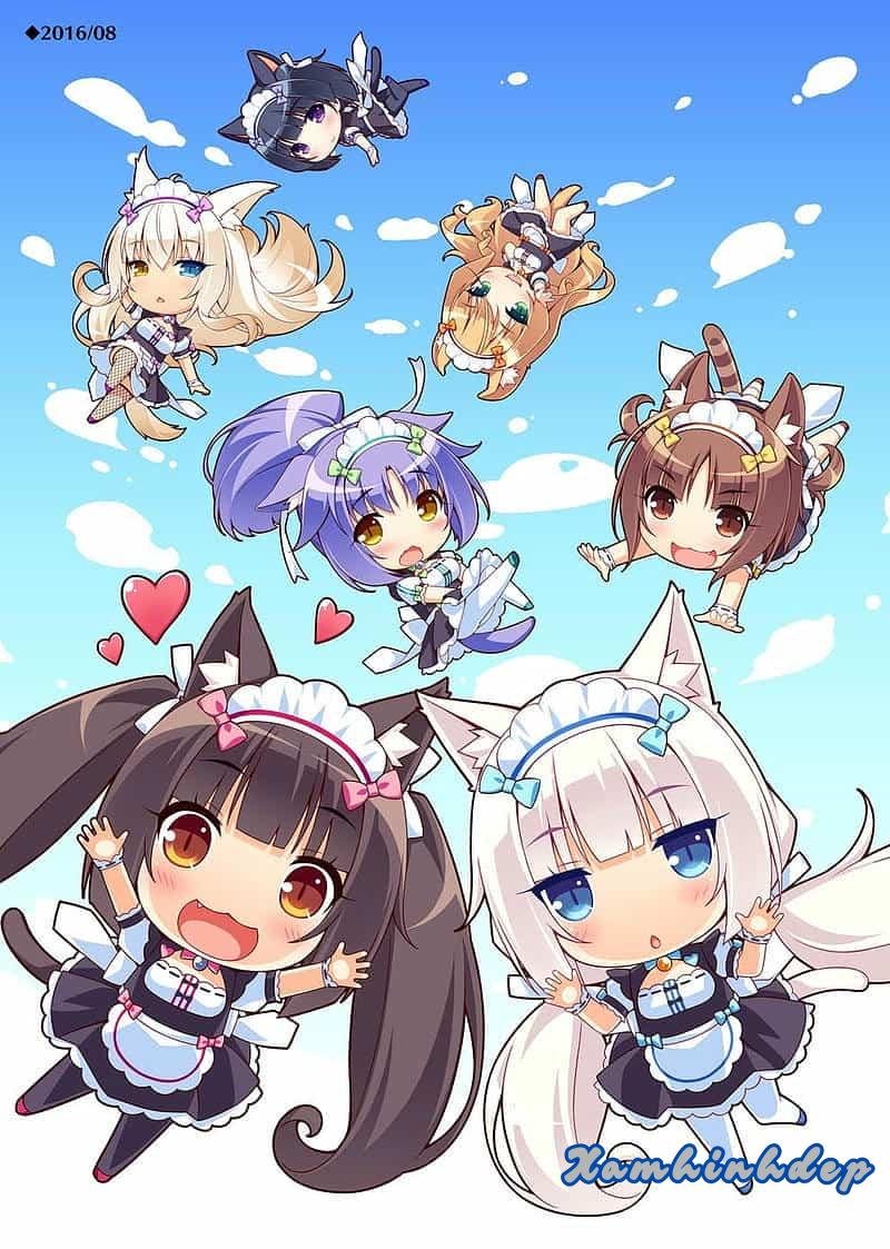 Ngắm bộ hình nền chibi cực hot