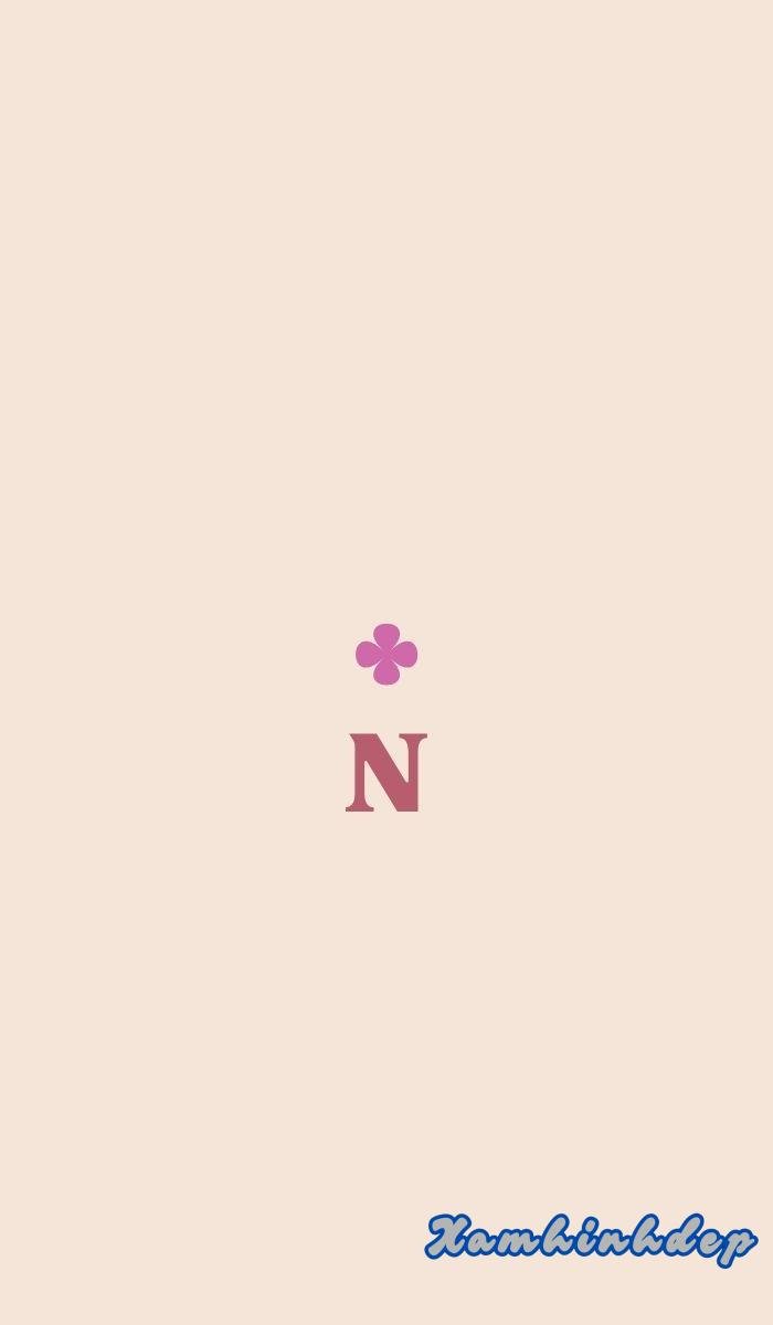 ảnh nền chữ n cực đáng yêu