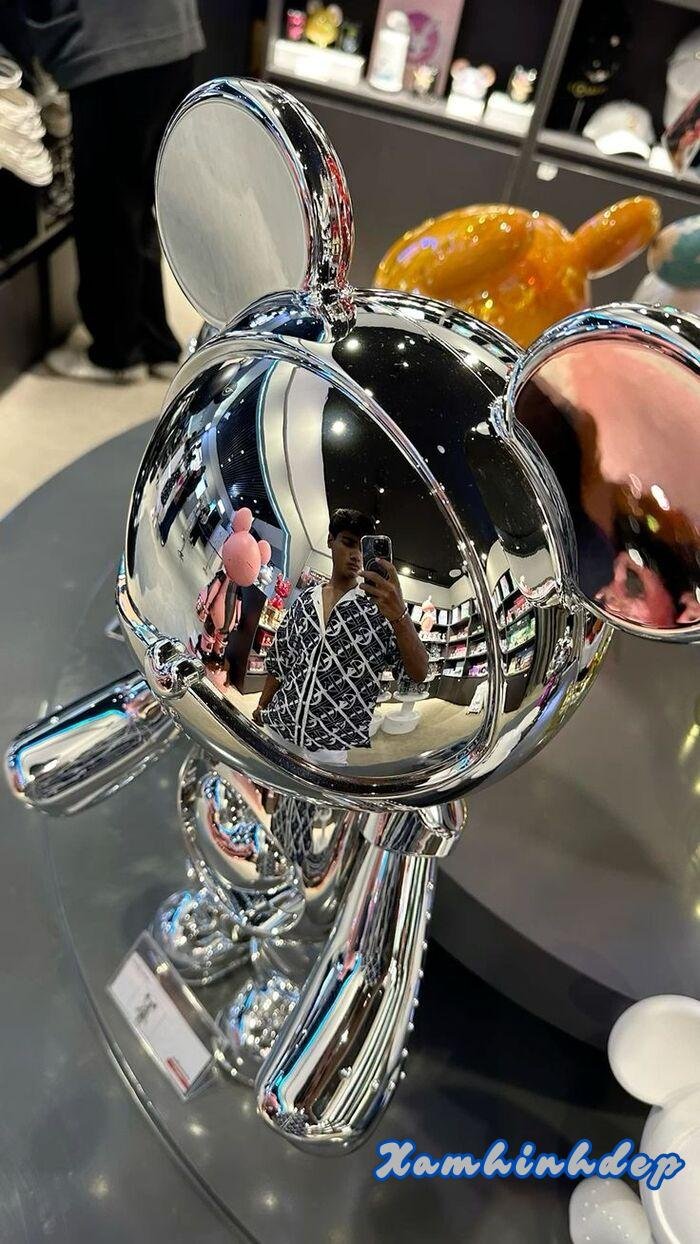 hình nền bearbrick bạc