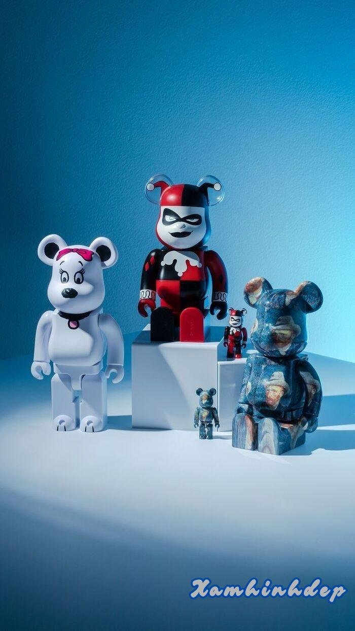 hình nền bearbrick siêu ngầu