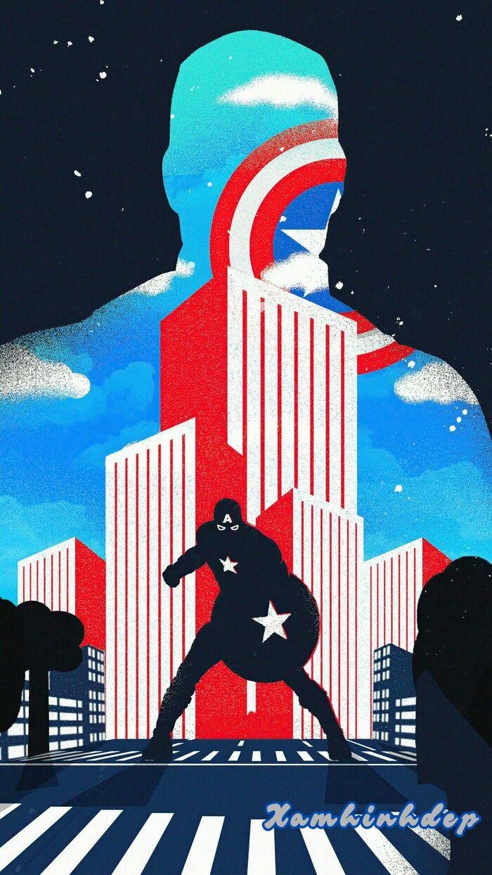 hình nền captain america chất