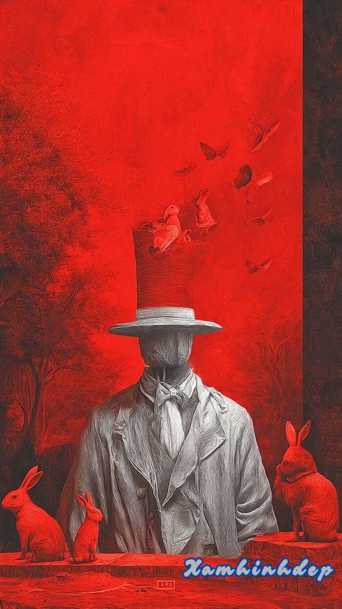 hình nền đỏ ngầu lòi hd