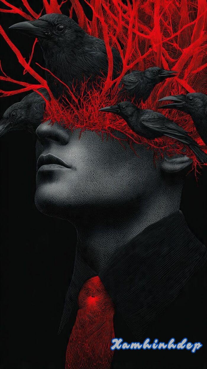 hình nền đỏ ngầu lòi